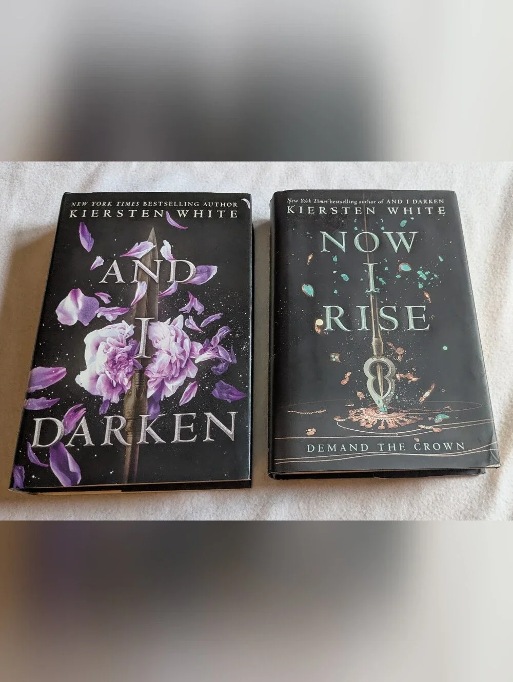 Lot: And I Darken & Now I Rise Kiersten White (The Conquerer's Saga 1&2) HC